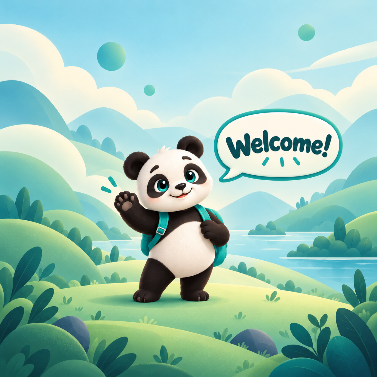 A friendly panda welcoming you to TOCFLCraft